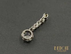 Pendentif platine diamants