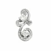 Pendentif platine et diamants