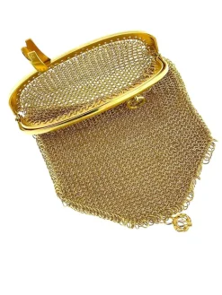 Pendentif porte-monnaie ancien or jaune