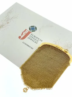 Pendentif porte-monnaie ancien or jaune