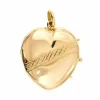 Pendentif porte-photo en forme de cœur ouvrable