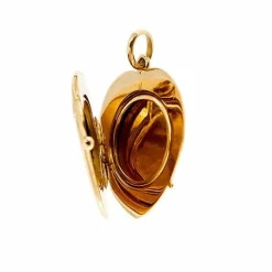 Pendentif porte-photo en forme de cœur ouvrable