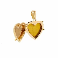 Pendentif porte-photo en forme de cœur ouvrable