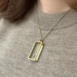 Pendentif rectangle Morabito