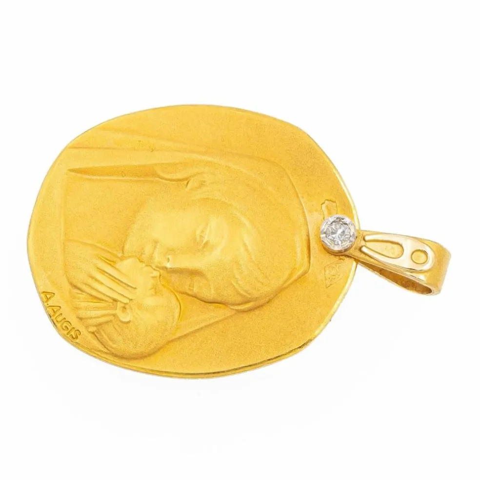 Pendentif Religieux Or jaune Diamant