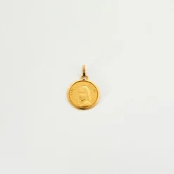 Pendentif Sainte Sylvie or jaune