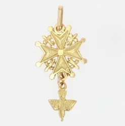 Pendentif Saint-Esprit or jaune