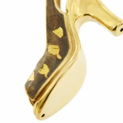 Pendentif sandale à talon Or jaune Email