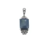 Pendentif Saphir Ceylan non chauffé Diamants