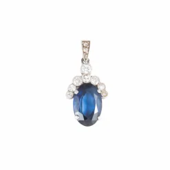 Pendentif Saphir Diamants