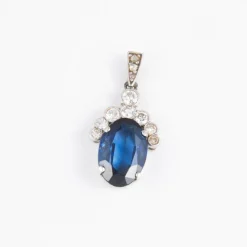 Pendentif Saphir Diamants