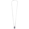 Pendentif, saphir,diamants
