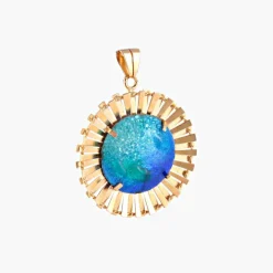 Pendentif Soleil Bleu