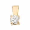 Pendentif Solitaire Or jaune Diamant