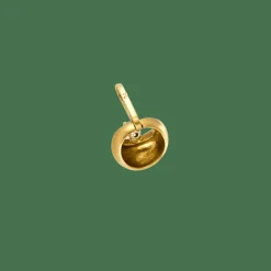 PENDENTIF SOLITAIRE OR JAUNE.