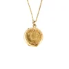 Pendentif souvenir et chaine en or jaune