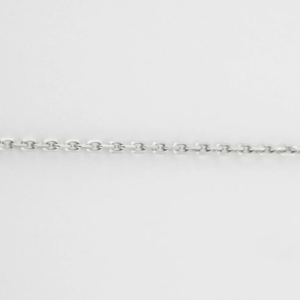 Pendentif sur Chaine Diamant Or Blanc