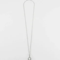 Pendentif sur Chaine Diamant Or Blanc