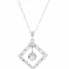 Pendentif sur chaîne Art Déco Diamants