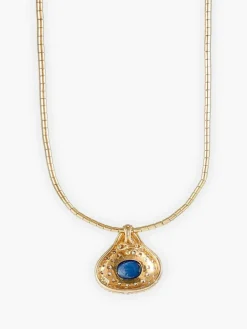 Pendentif sur chaîne Saphir et Diamants