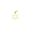 Pendentif étoile de David Or jaune