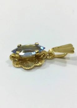 Pendentif Topaze Bleue