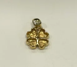 Pendentif Trèfle à 4 Coeurs 2 ors