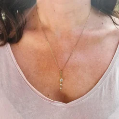 Pendentif trilogie de diamants