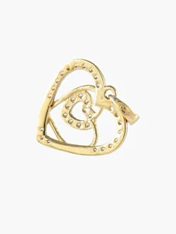 Pendentif Triple coeur Diamants