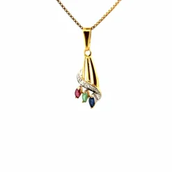 Pendentif Tutti Frutti Or Jaune