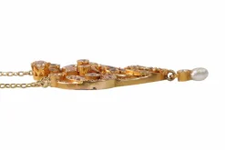 Pendentif victorien avec diamants fantaisie rares