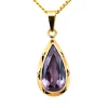 Pendentif vintage améthyste 14 carats