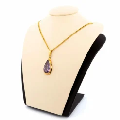 Pendentif vintage améthyste 14 carats