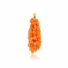 Pendentif Vintage Corail Or et Diamant