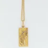 Pendentif vintage en or jaune