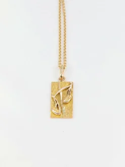 Pendentif vintage en or jaune