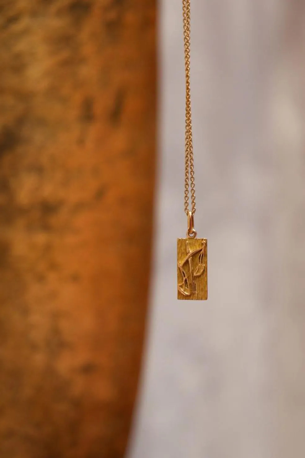 Pendentif vintage en or jaune