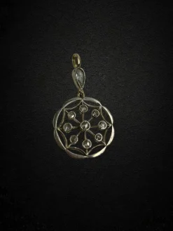 Pendentif XIXe siècle diamants taille rose