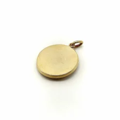 Pendentif-breloque en or 14 carats et rubis d'inspiration victorienne en forme de sanglier