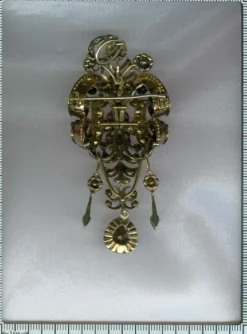 Pendentif/broche, diamant,émail