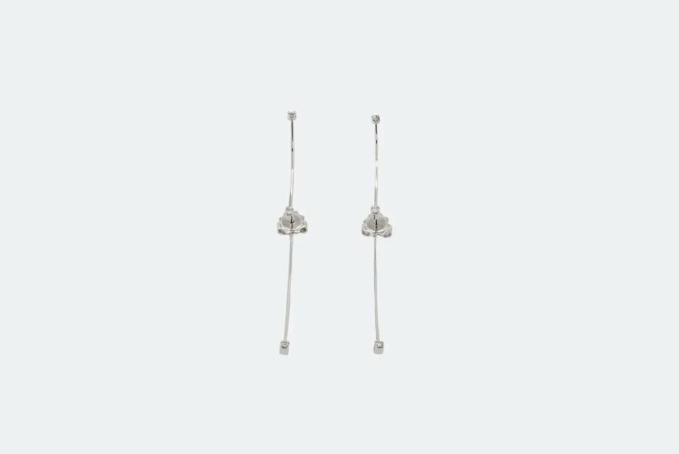 Pendentifs en or blanc et diamants