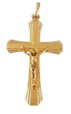 PETITE CROIX OR JAUNE AVEC CHRIST