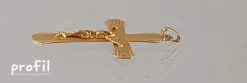 PETITE CROIX OR JAUNE AVEC CHRIST