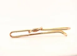 Pince à cravate or rose