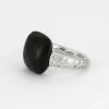 POMELLATO - CAPRI - Bague or gris, Jais et diamants