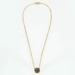 POMELLATO - Nudo - Pendentif petit modèle en Or rose et Diamants noirs