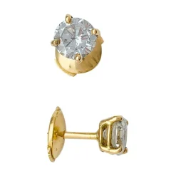 Puces d'oreilles diamants.