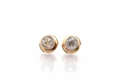 Puces d’oreilles diamants en or