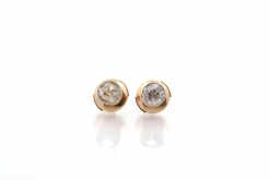 Puces d’oreilles diamants en or