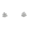 Puces d'oreilles en or blanc, diamants.